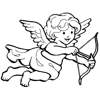 Vector de Cupido Flechando