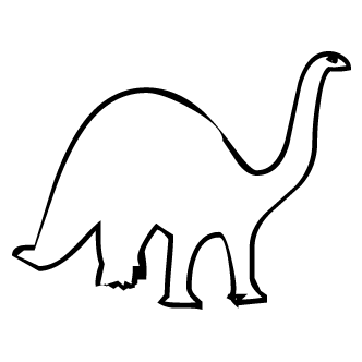Vector de Brontosaurio