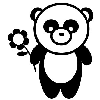 Vector de Oso Panda