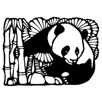 Vector de Oso Panda