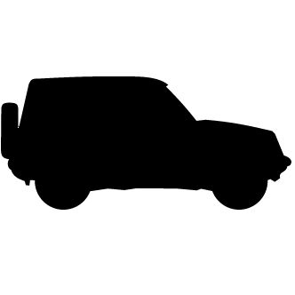 Vector de Silueta Jeep