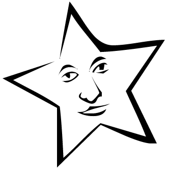 Vector de Estrellas Con Cara