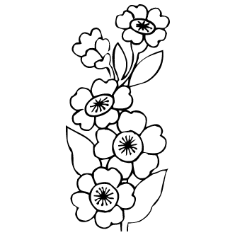 Vector de Flores Abstractas Compuestas