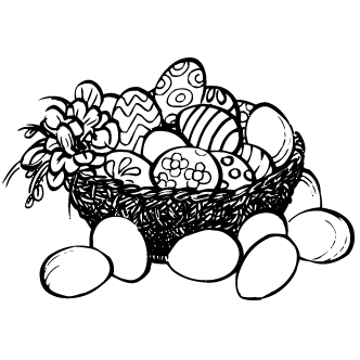 Vector de Canastas Con Huevos
