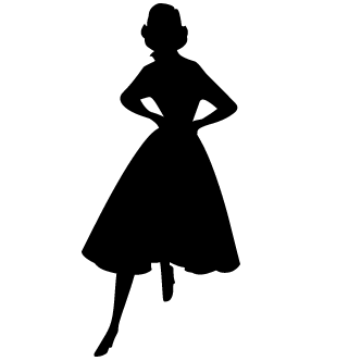 Vector de Mujer Antigua Moda