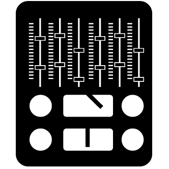 Vector de Dj Mesa Mescladora