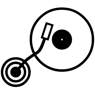 Vector de Dj Mesa Mescladora