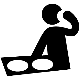 Vector de Dj Tocando