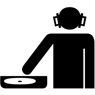 Vector de Dj Tocando