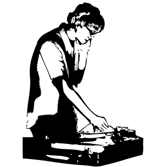 Vector de Dj Tocando